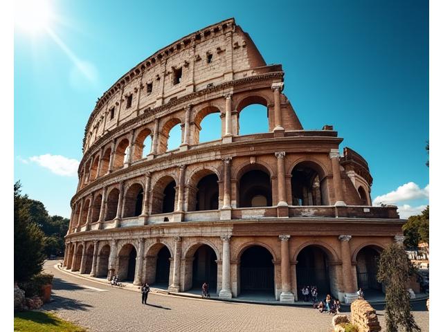Historiske Colosseum i Roma, Italia